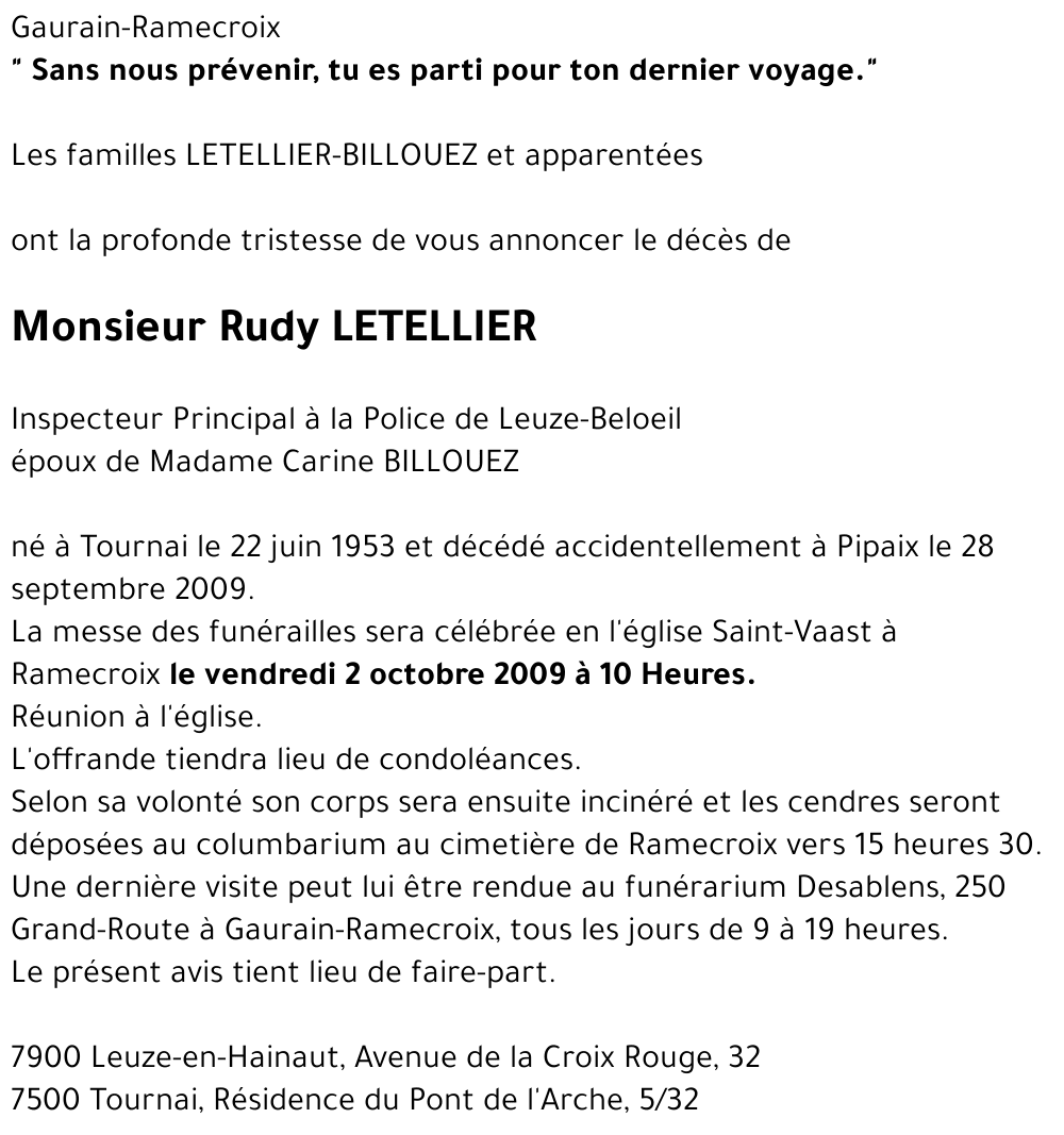 Rudy LETELLIER