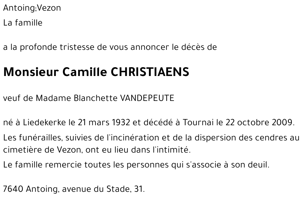 Camille CHRISTIAENS