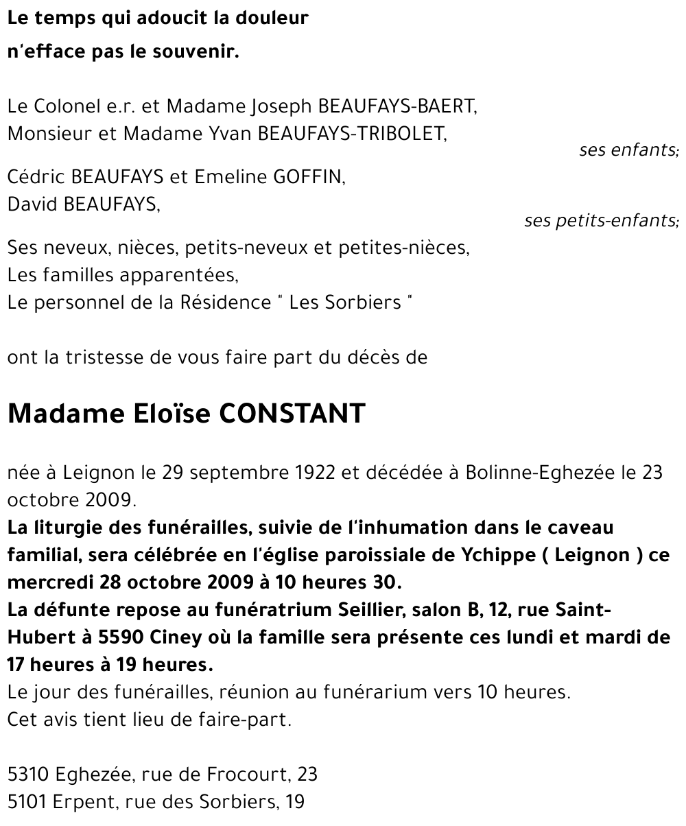 Eloïse CONSTANT