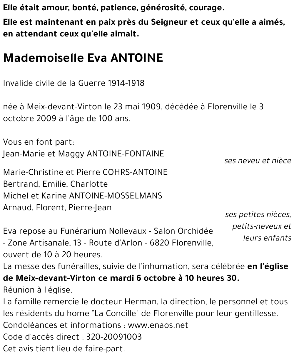 Eva ANTOINE