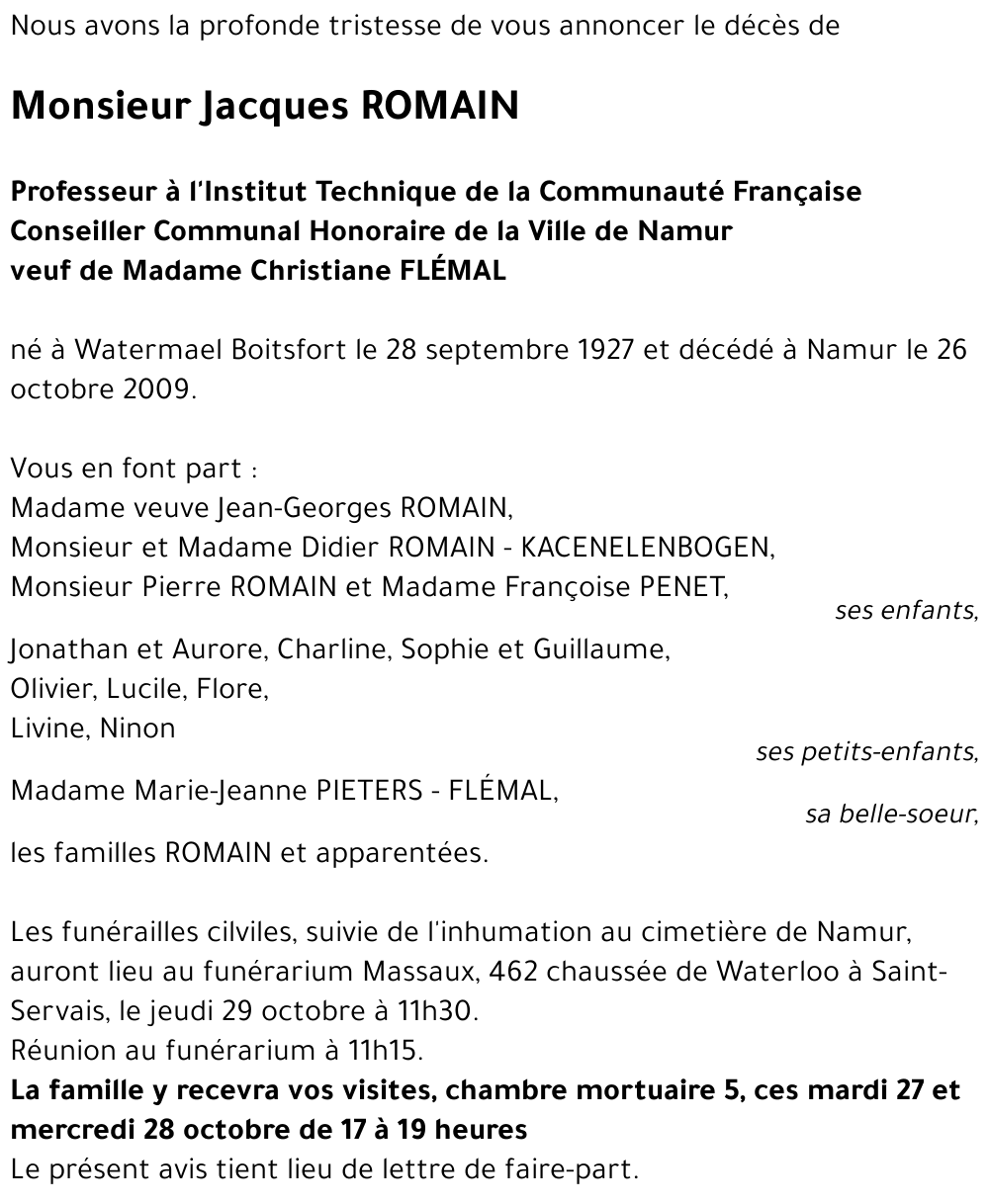 Jacques ROMAIN