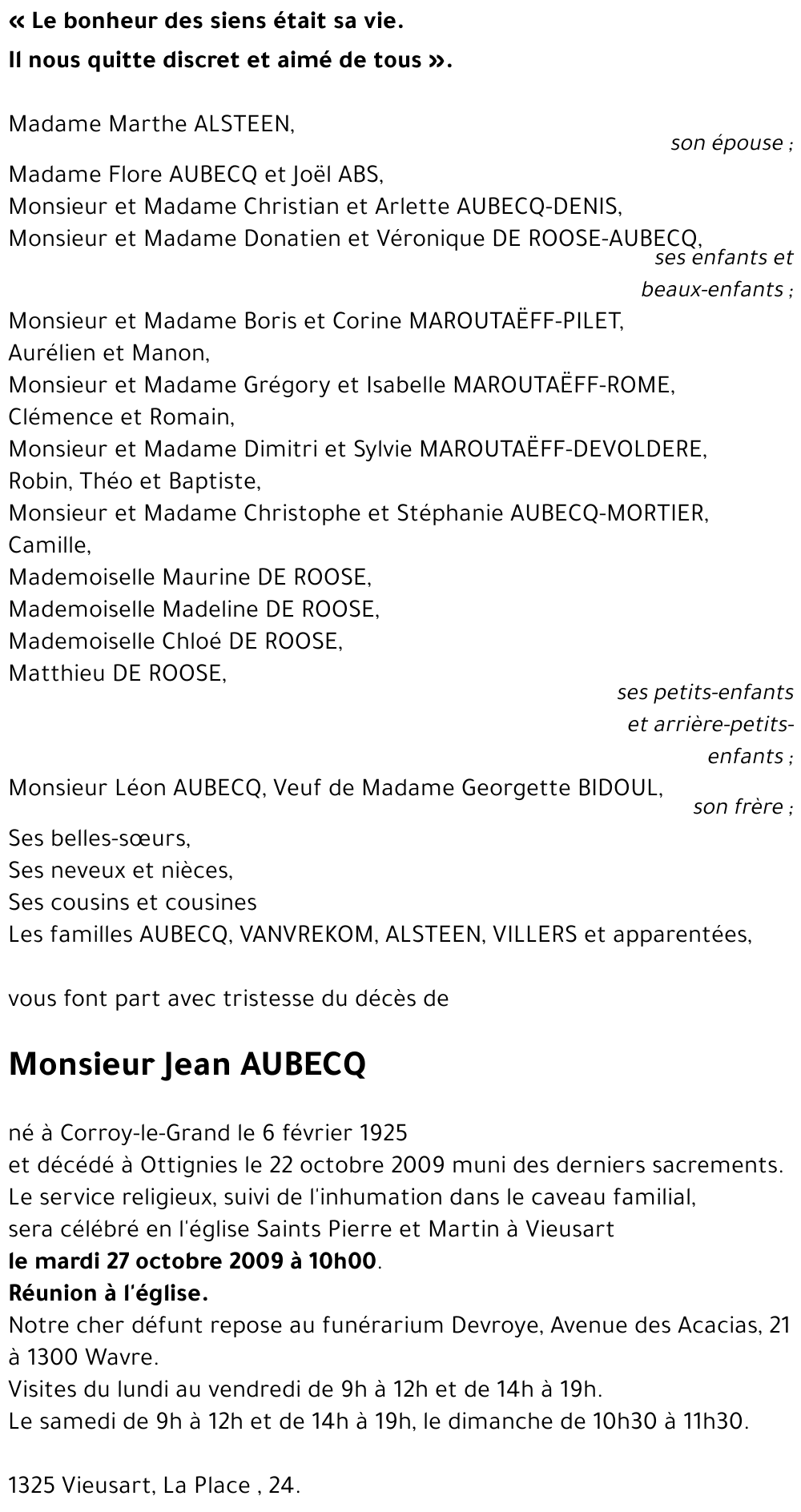 Jean AUBECQ