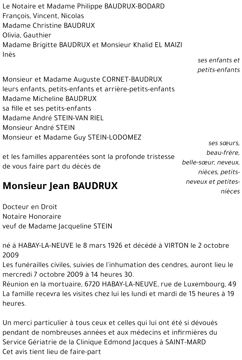 Jean BAUDRUX