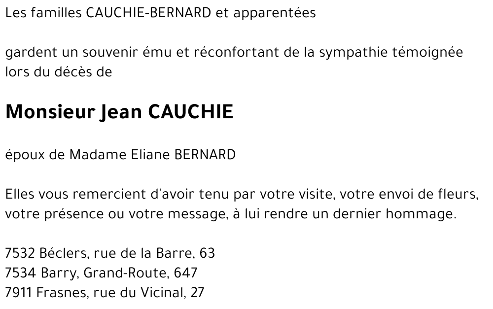 Jean CAUCHIE