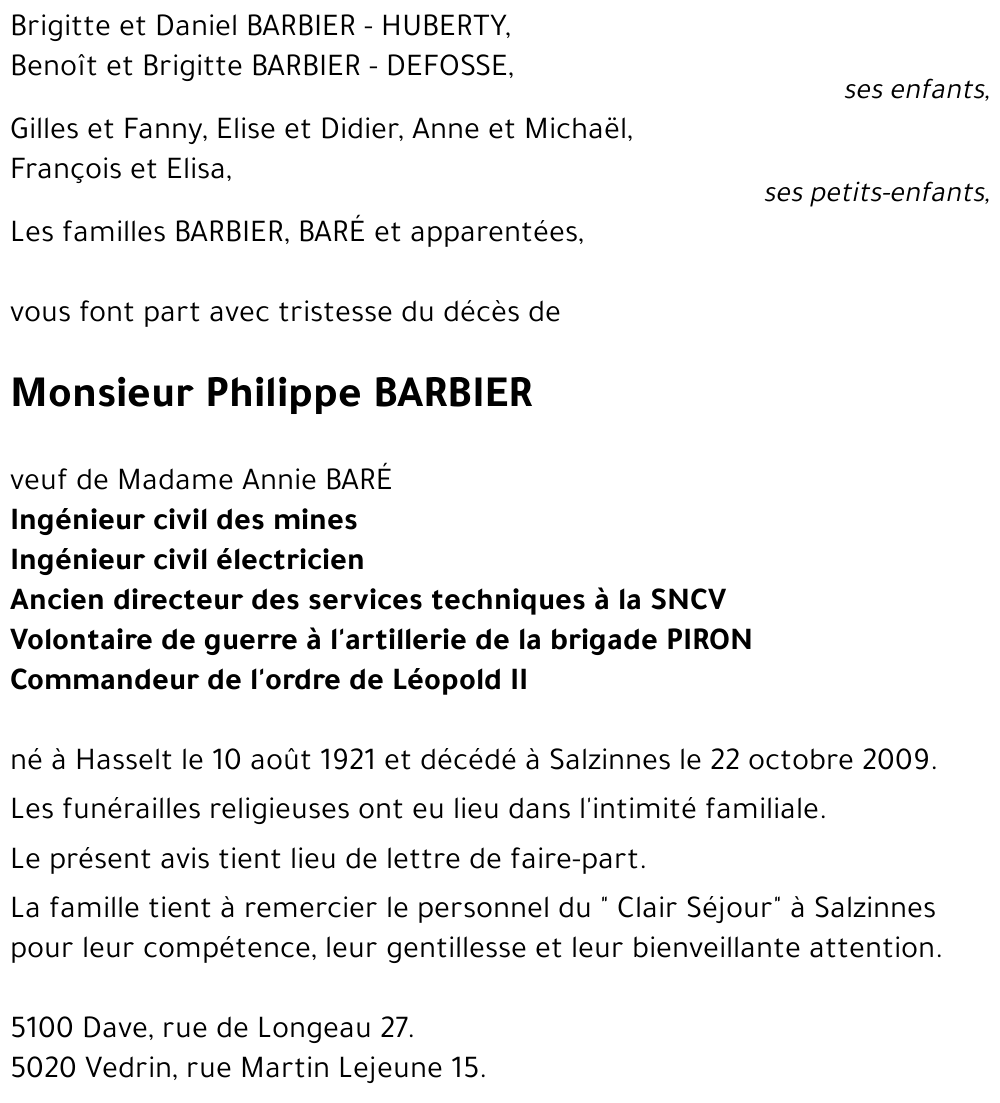 Philippe BARBIER