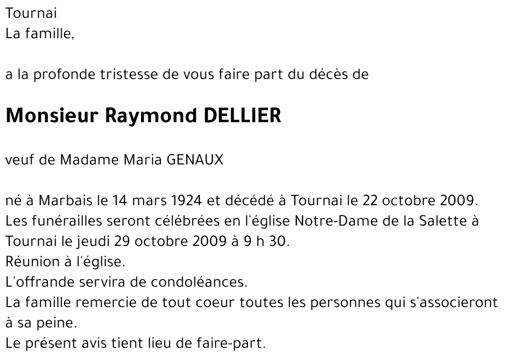 Raymond DELLIER