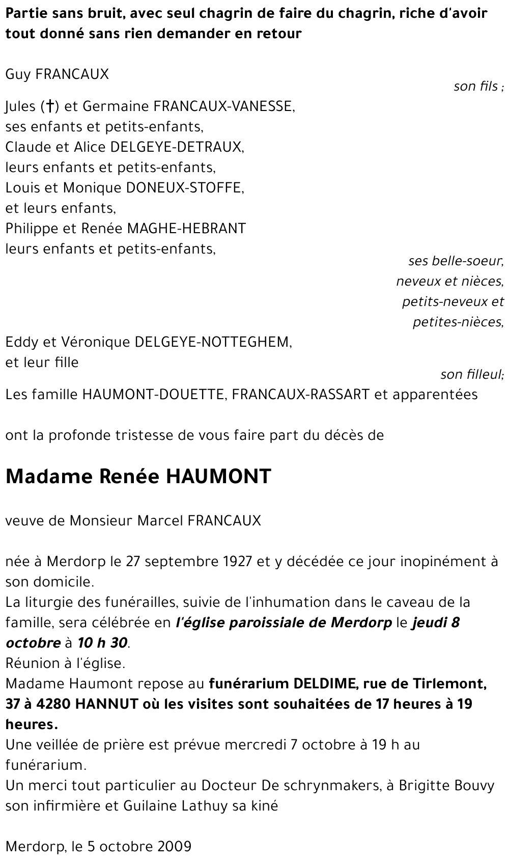 Renée HAUMONT