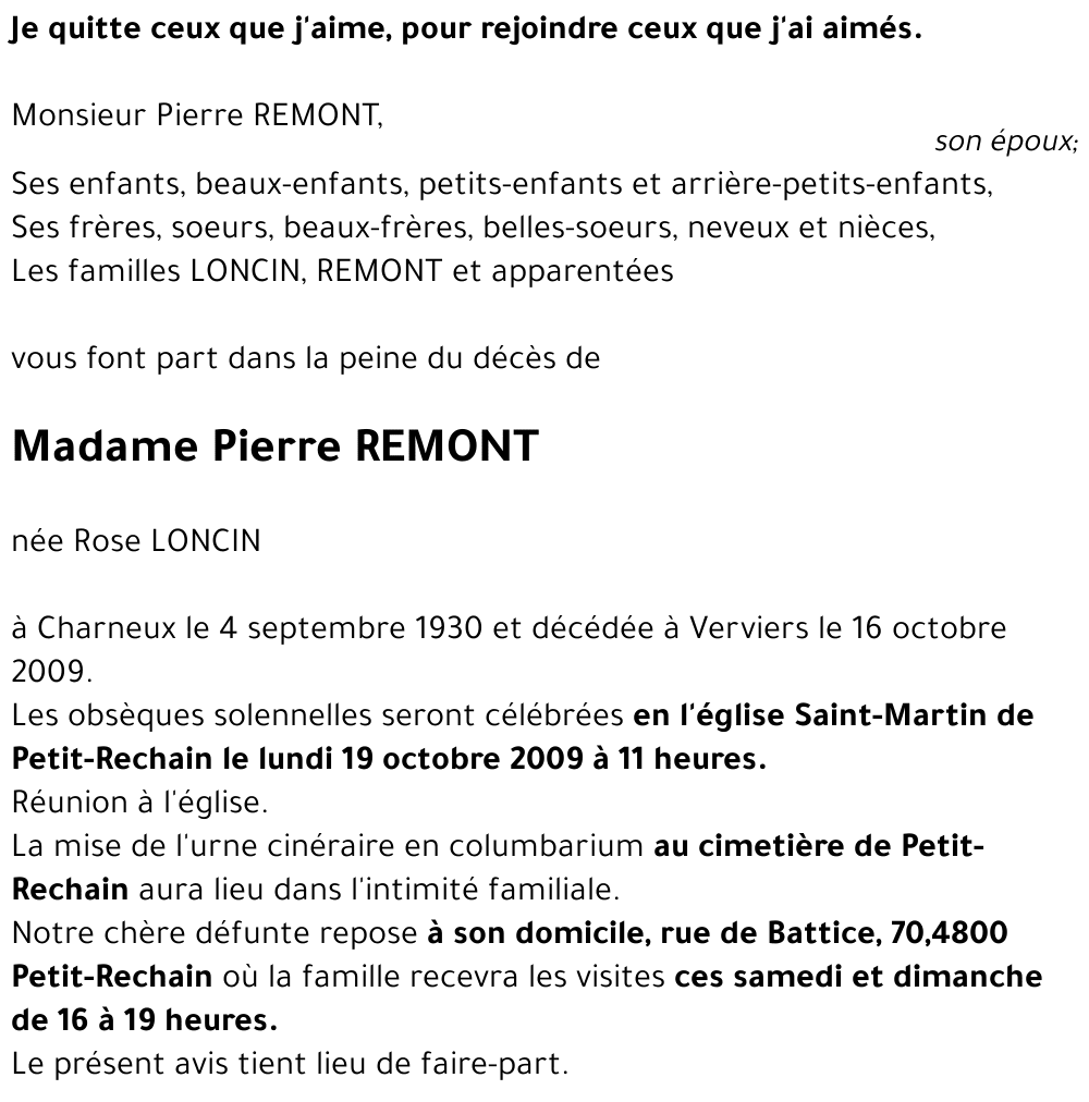 Rose LONCIN