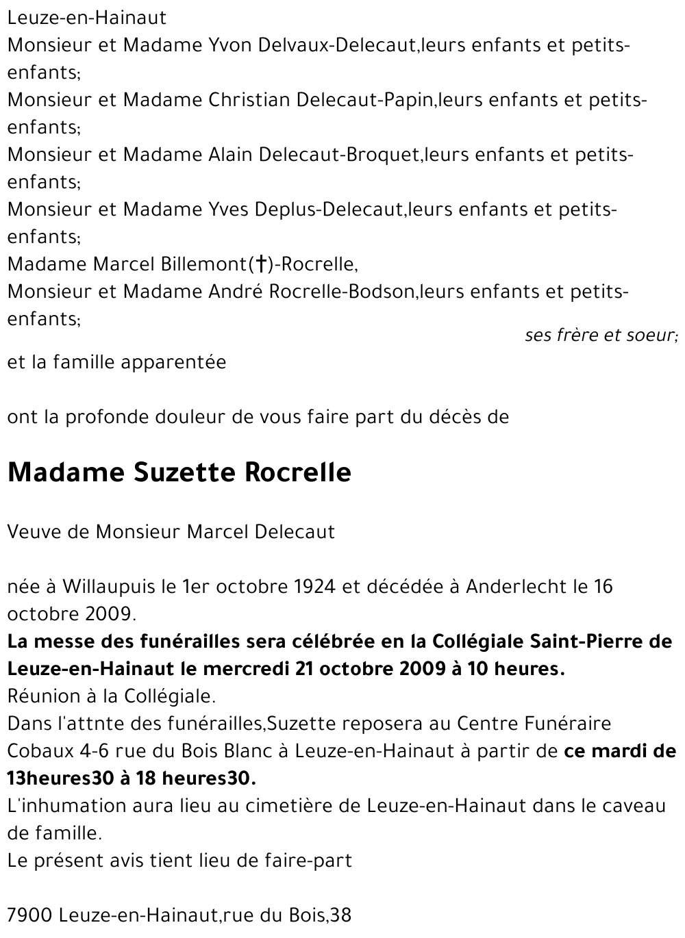 Suzette Rocrelle