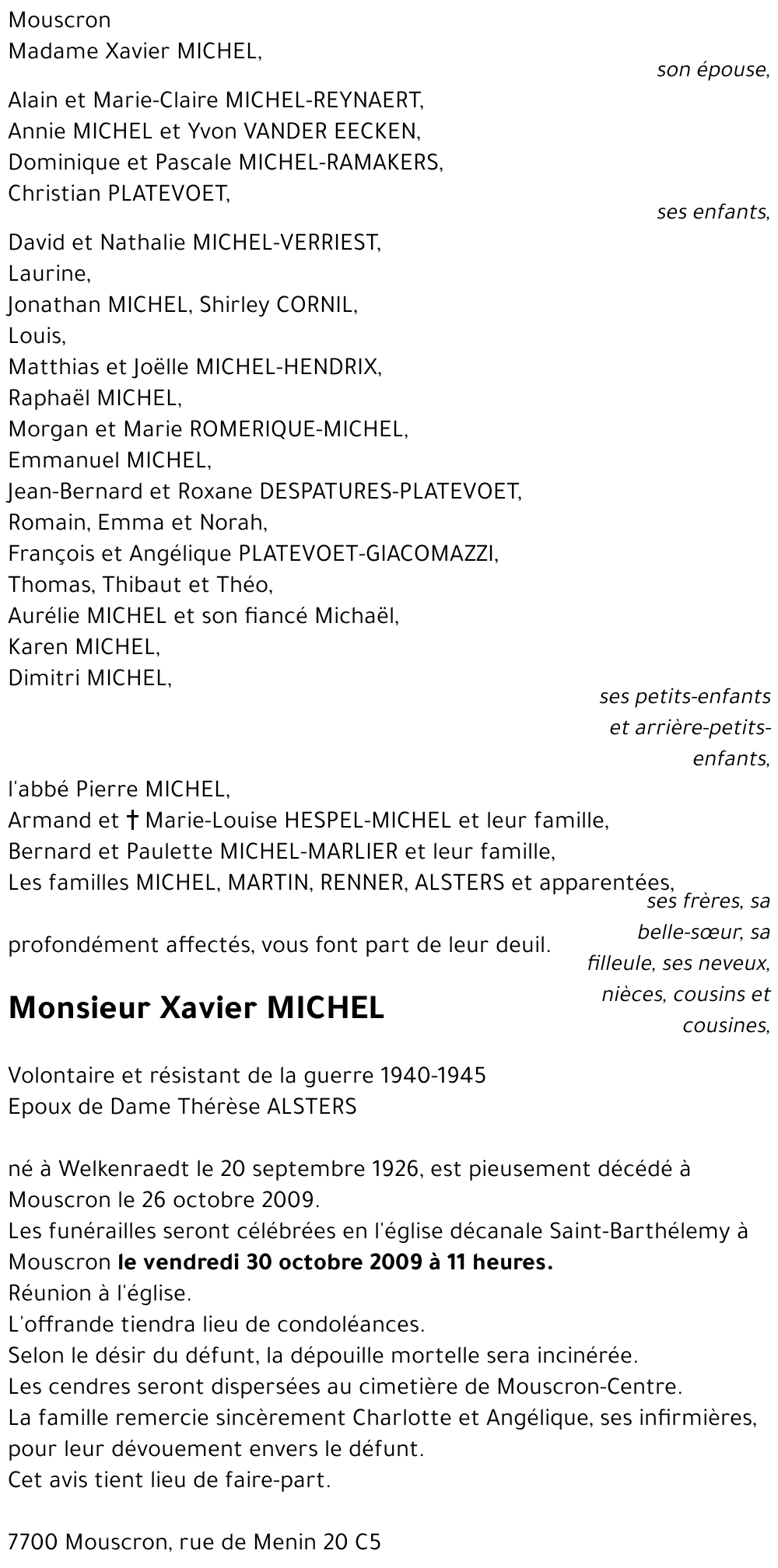 Xavier MICHEL