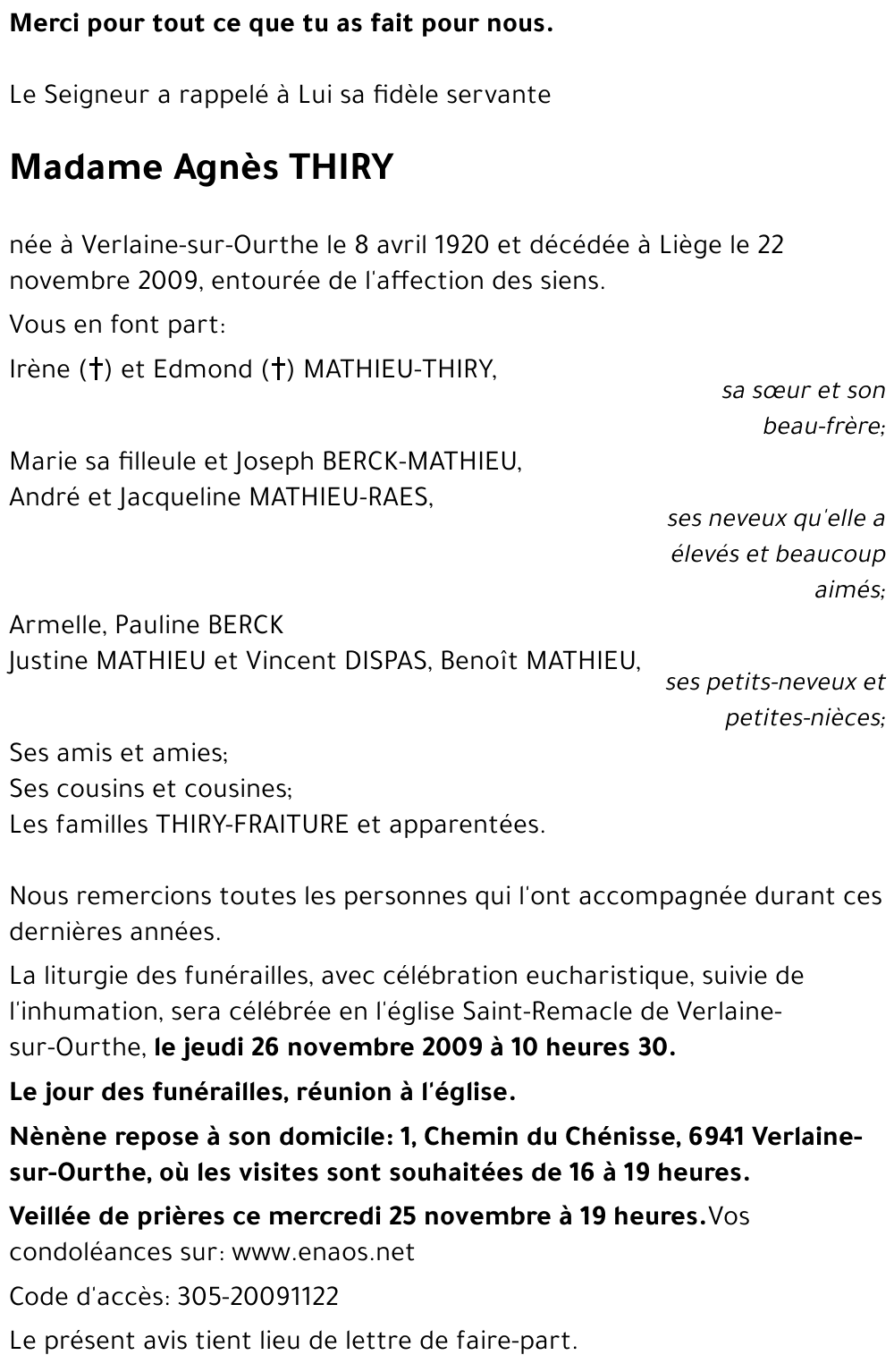 Agnès THIRY