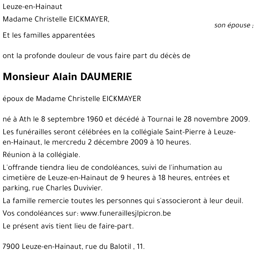 Alain DAUMERIE