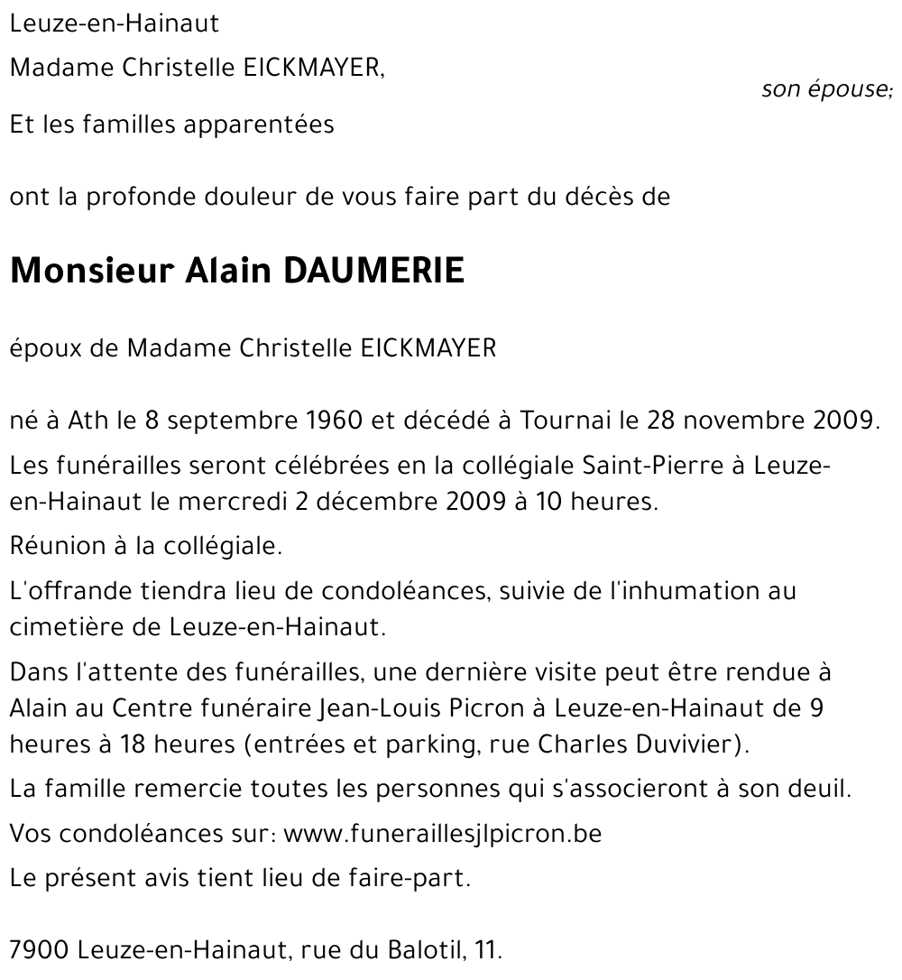 Alain DAUMERIE