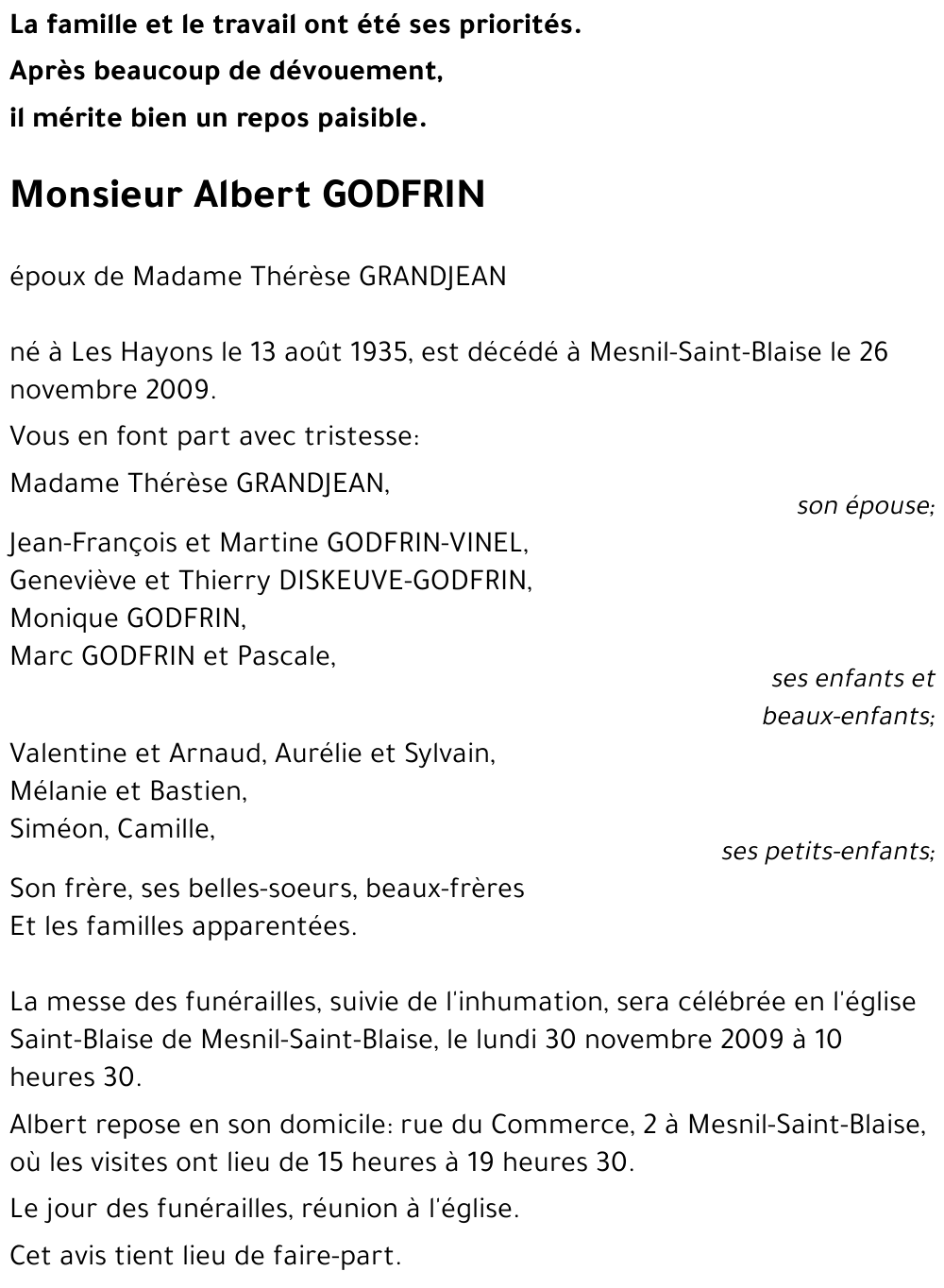 Albert GODFRIN