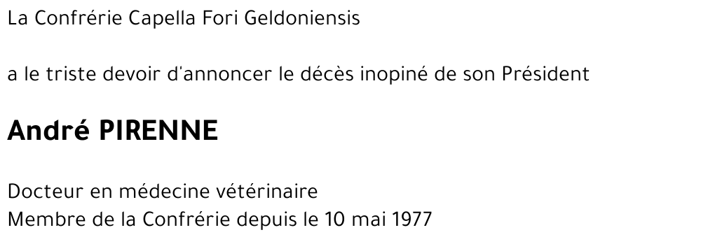 André PIRENNE