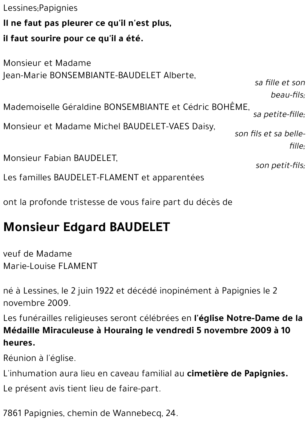 Baudelet Edgard