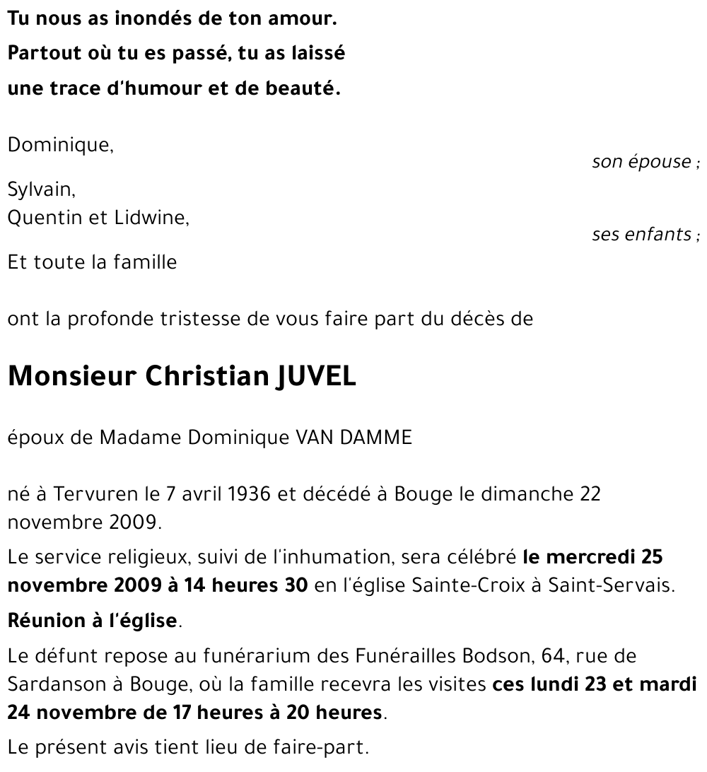 Christian JUVEL