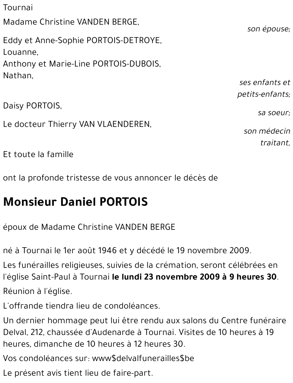 Daniel PORTOIS