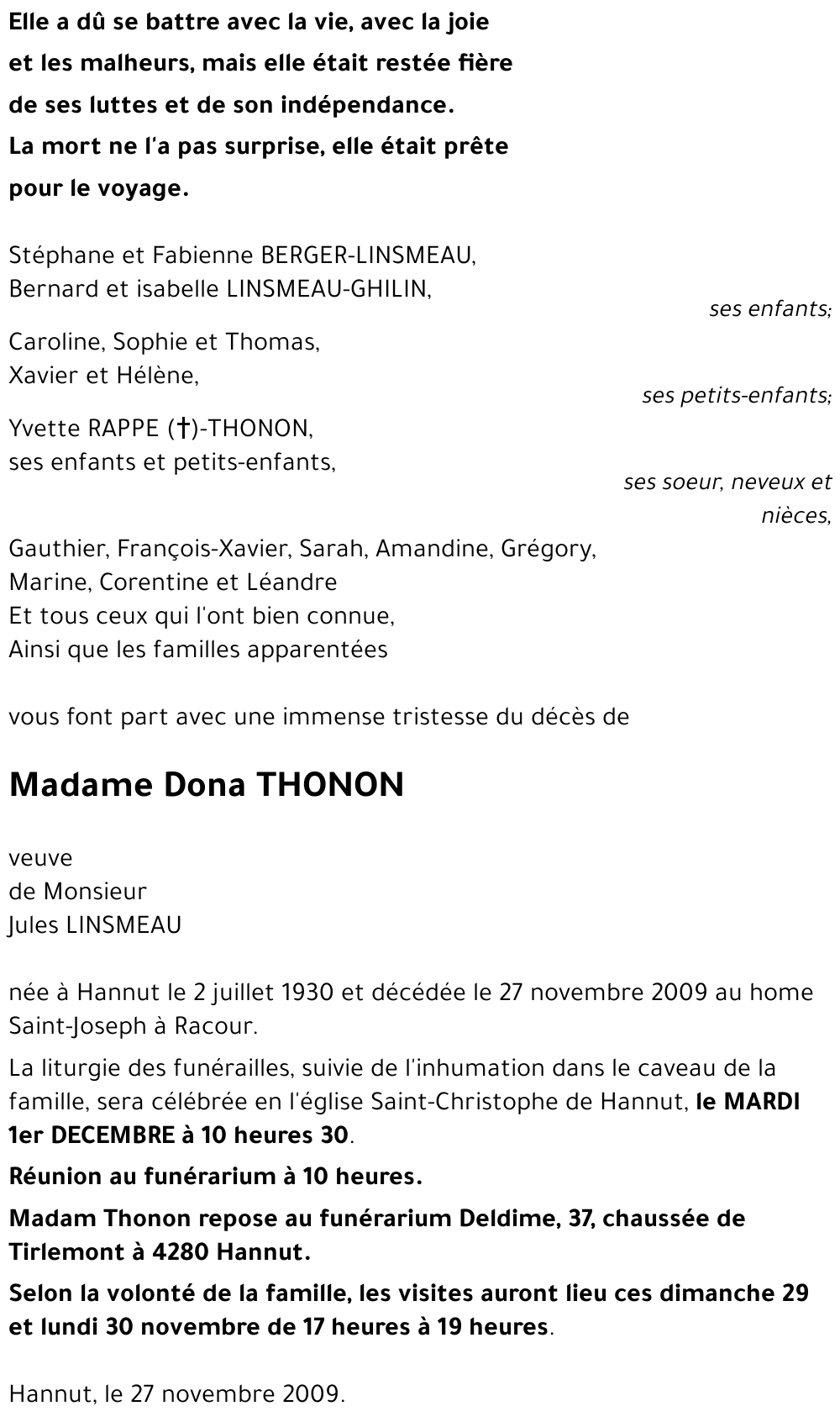 Dona THONON