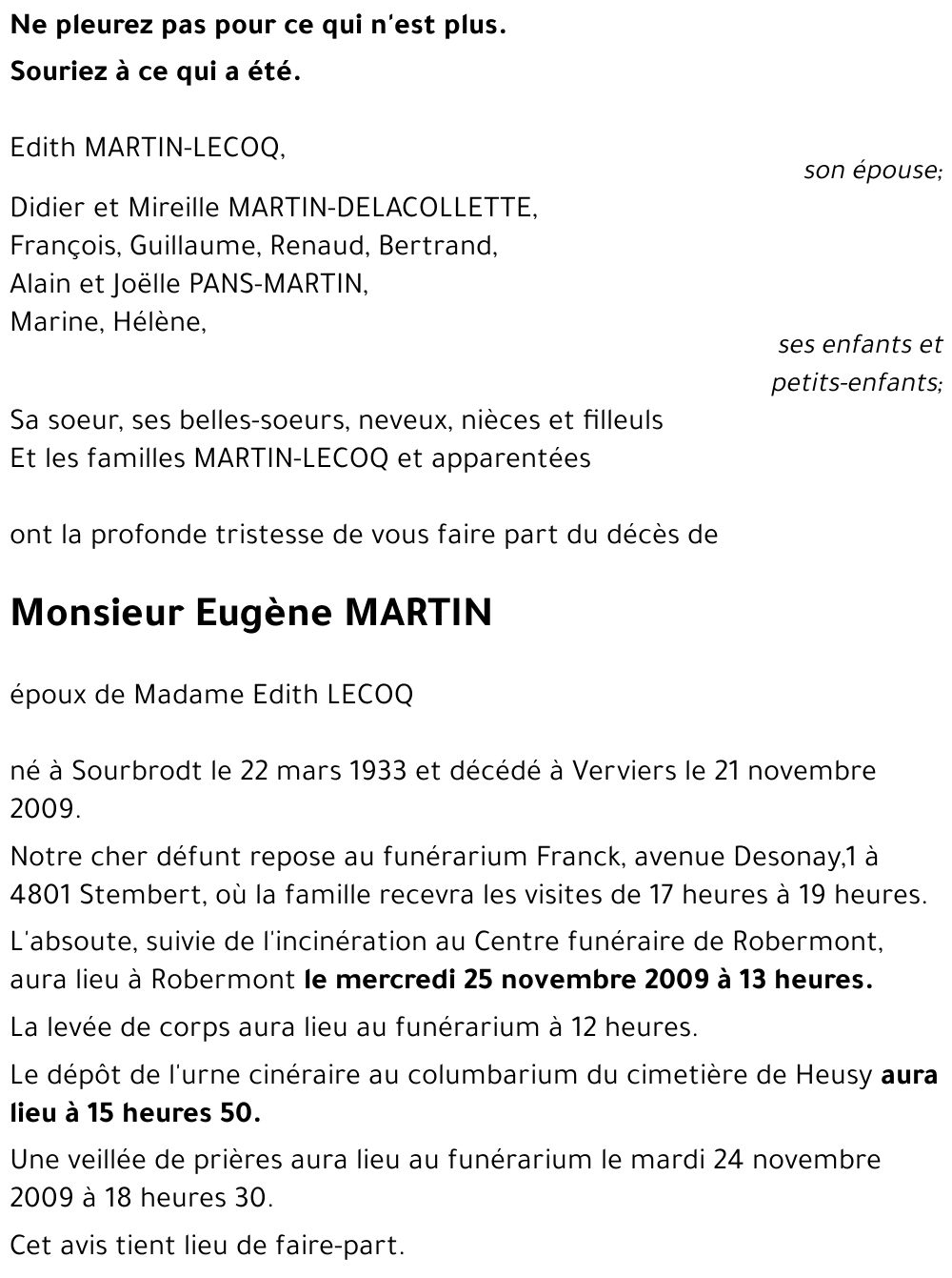 Eugène MARTIN