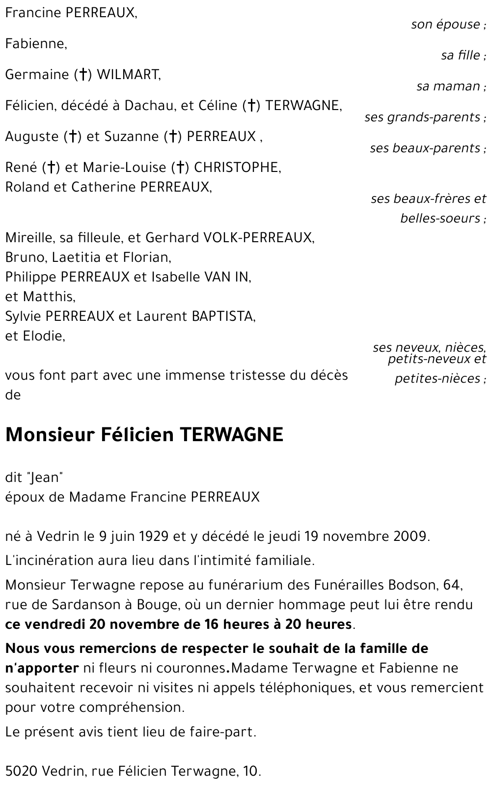 Félicien TERWAGNE