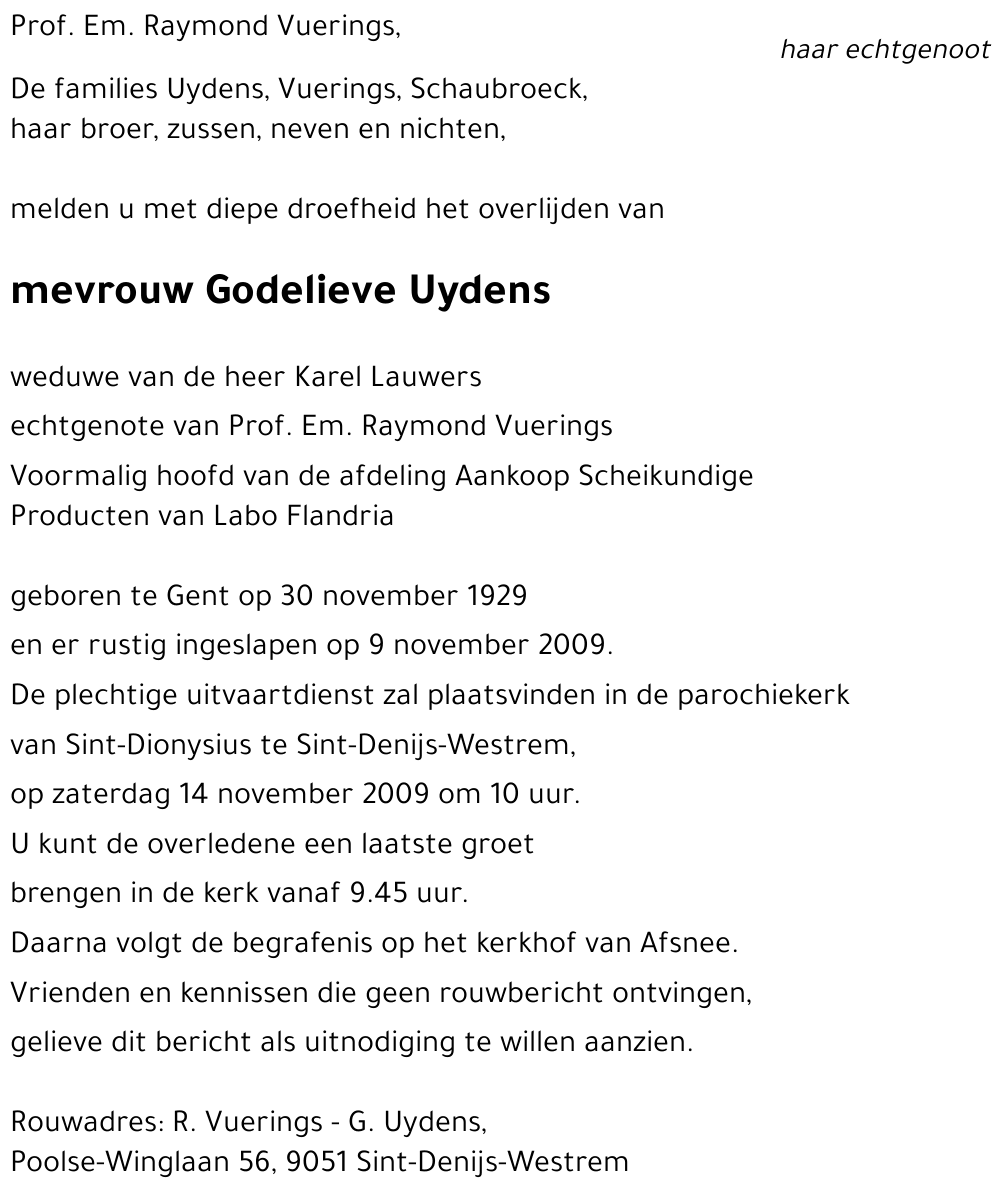 Godelieve Uydens