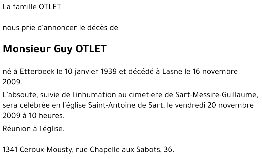 Guy OTLET