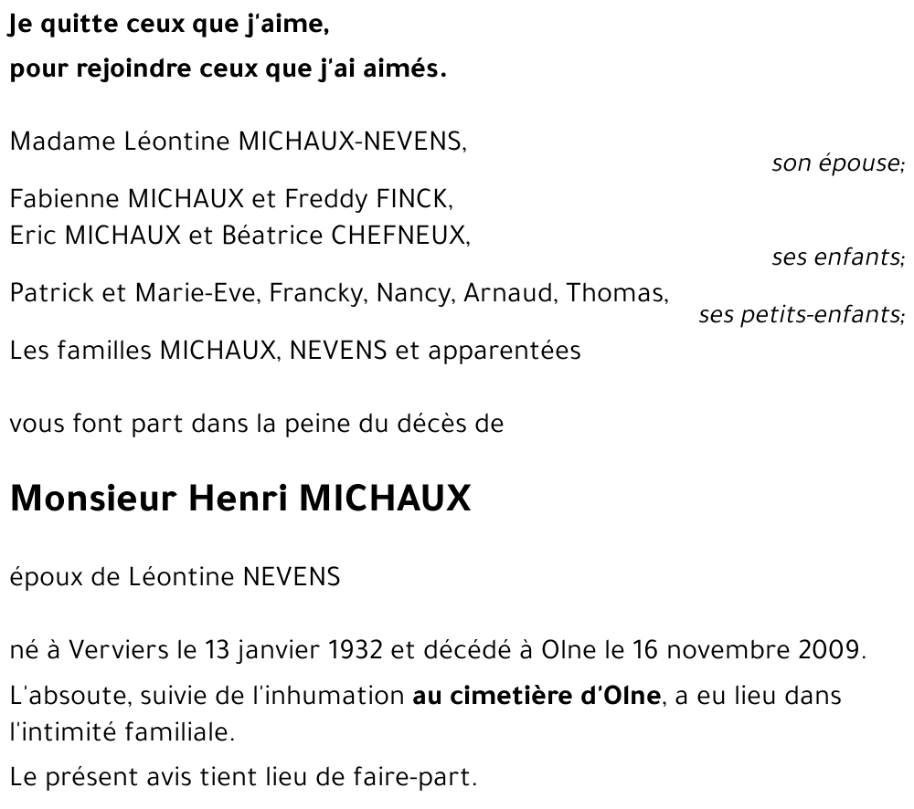 Henri MICHAUX