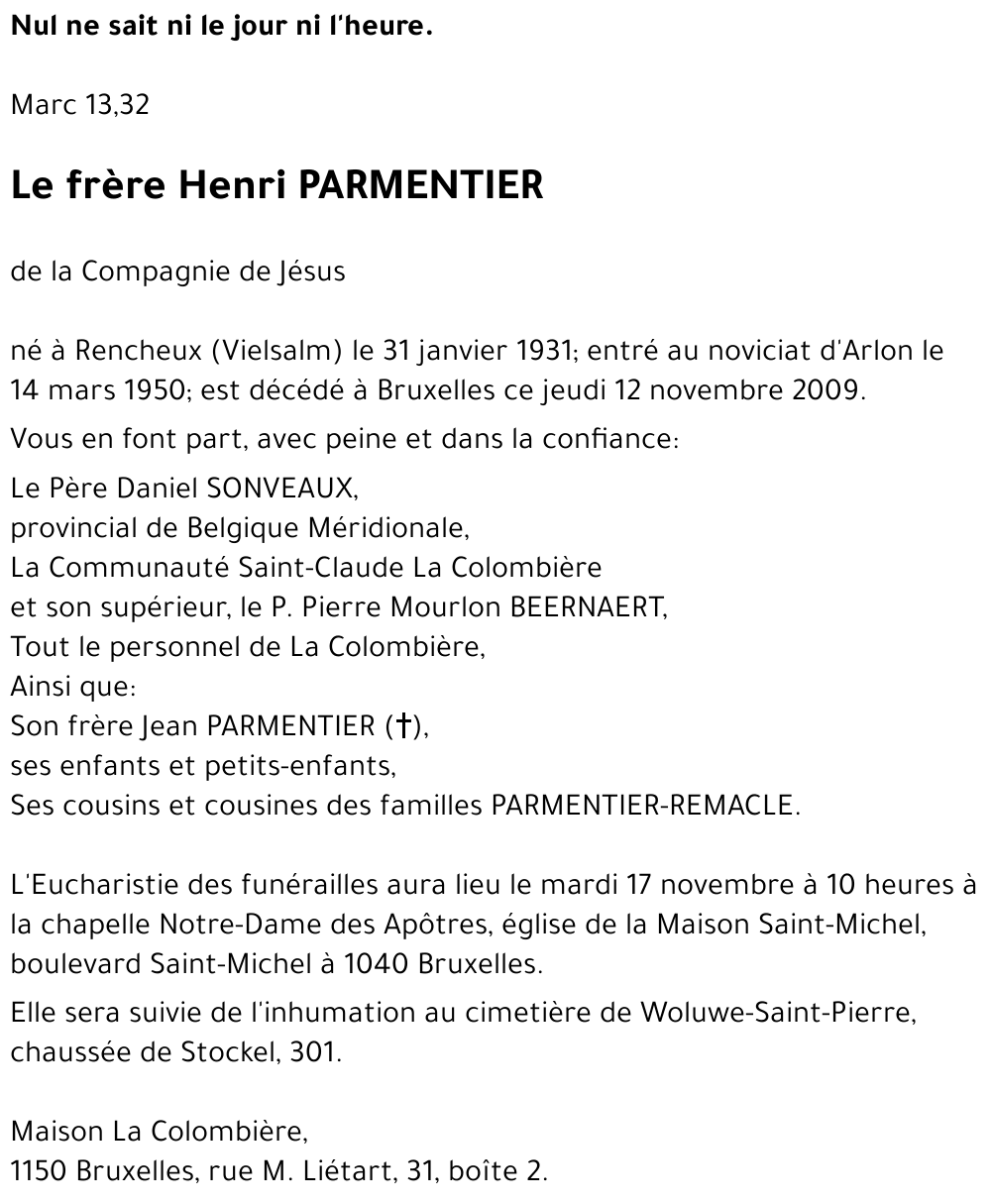 Henri PARMENTIER