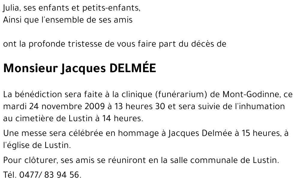 Jacques DELMEE