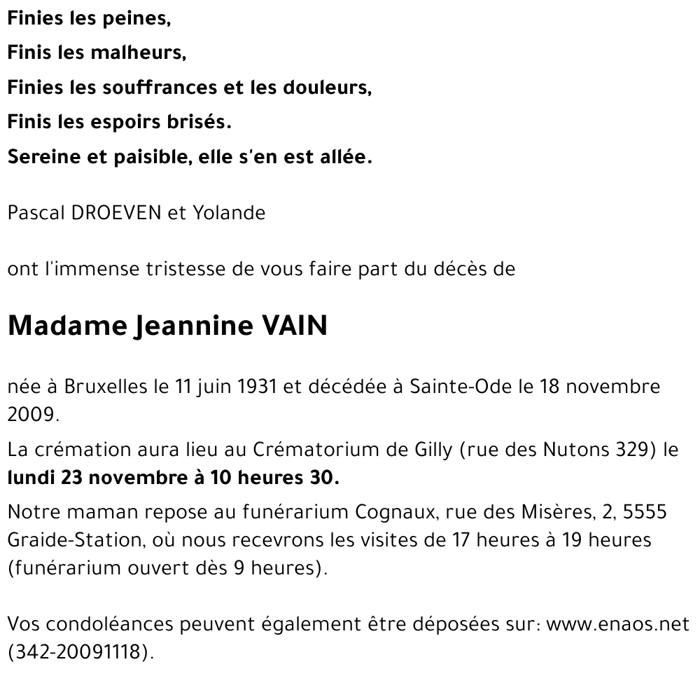 Jeannine VAIN