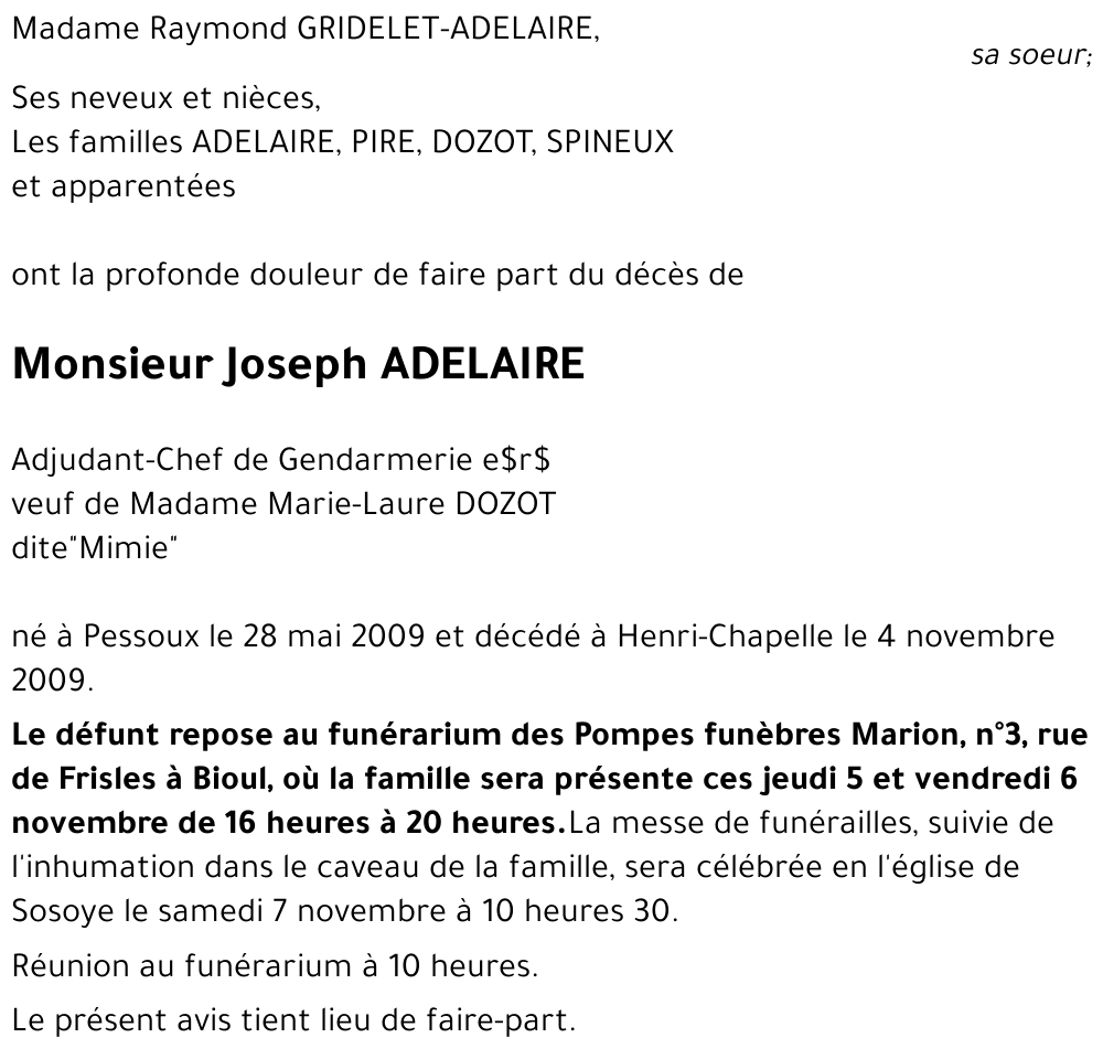 Joseph Adelaire