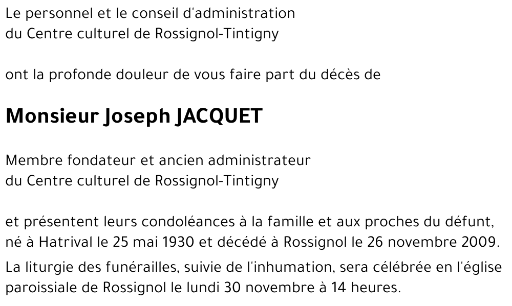 Joseph JACQUET