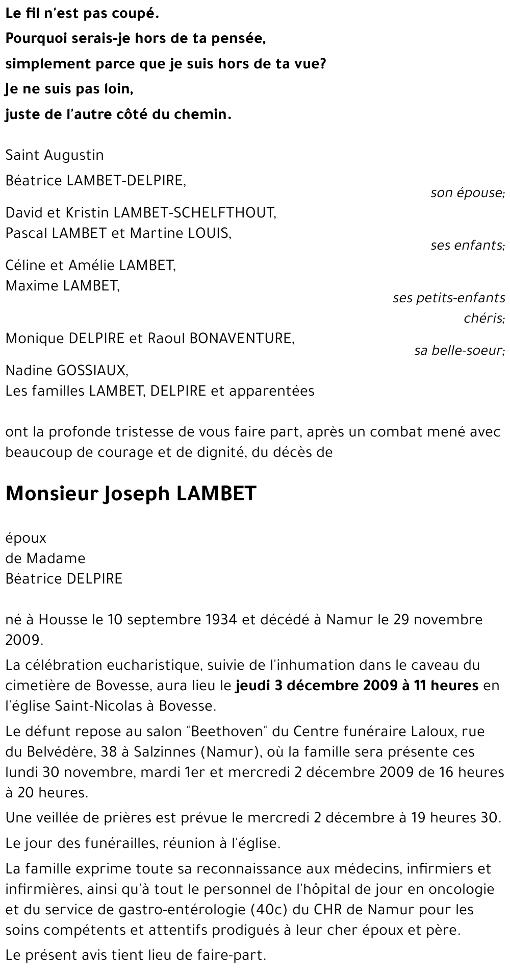 Joseph LAMBET