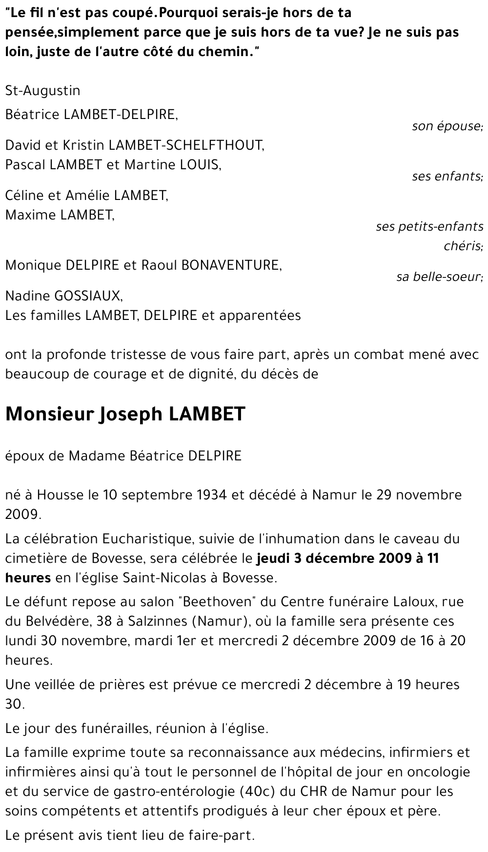 Joseph LAMBET