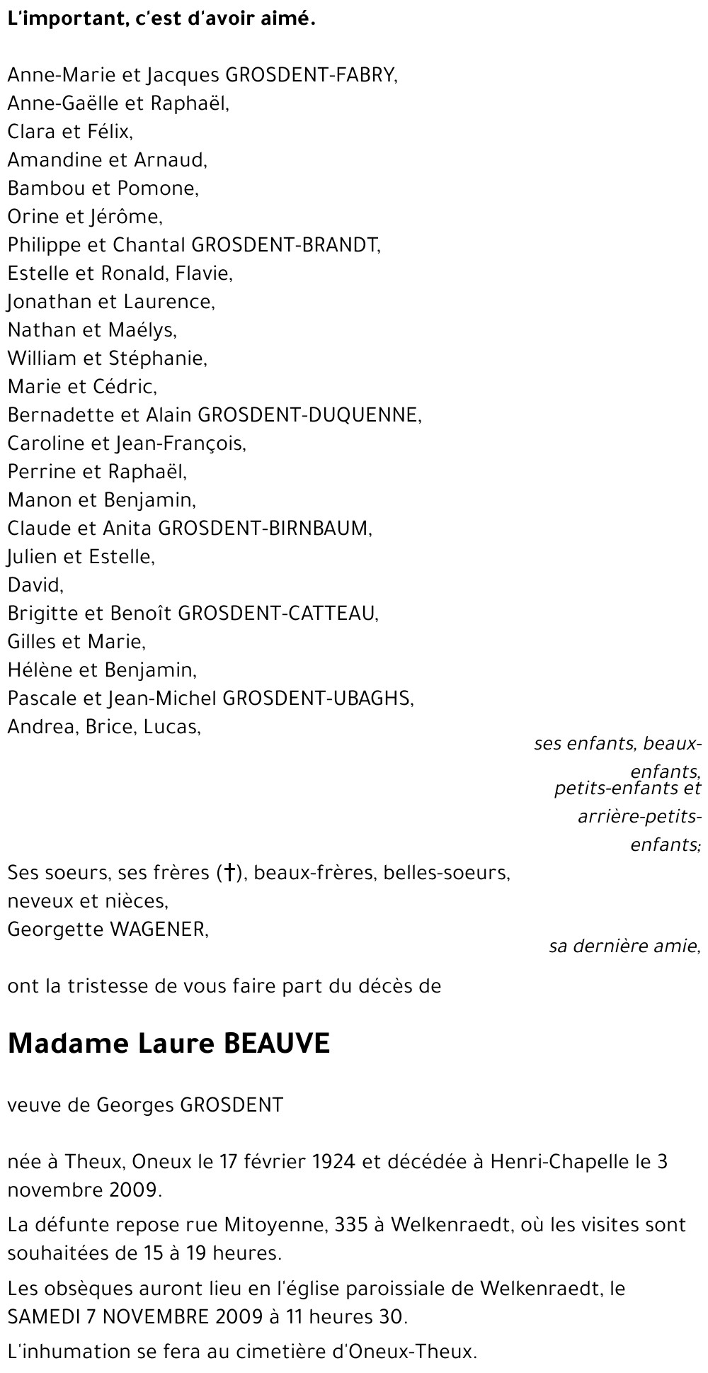 Laure BEAUVE