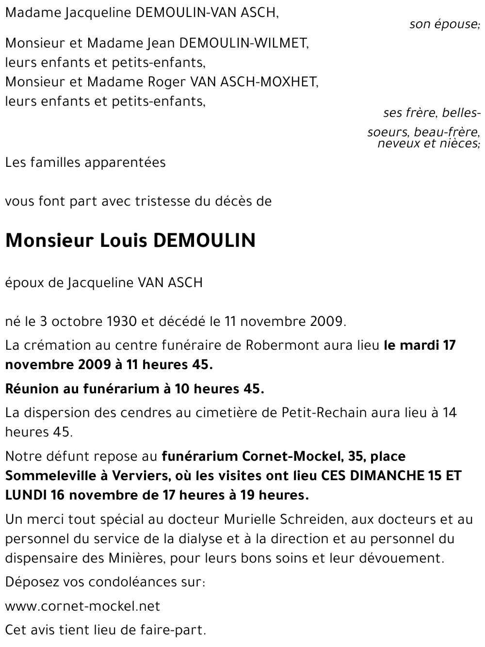 Louis DEMOULIN