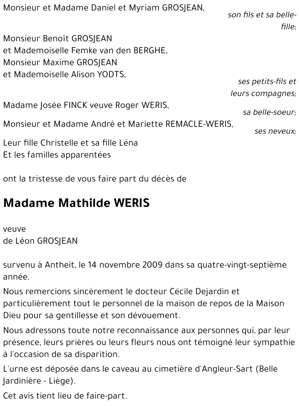 Mathilde WERIS