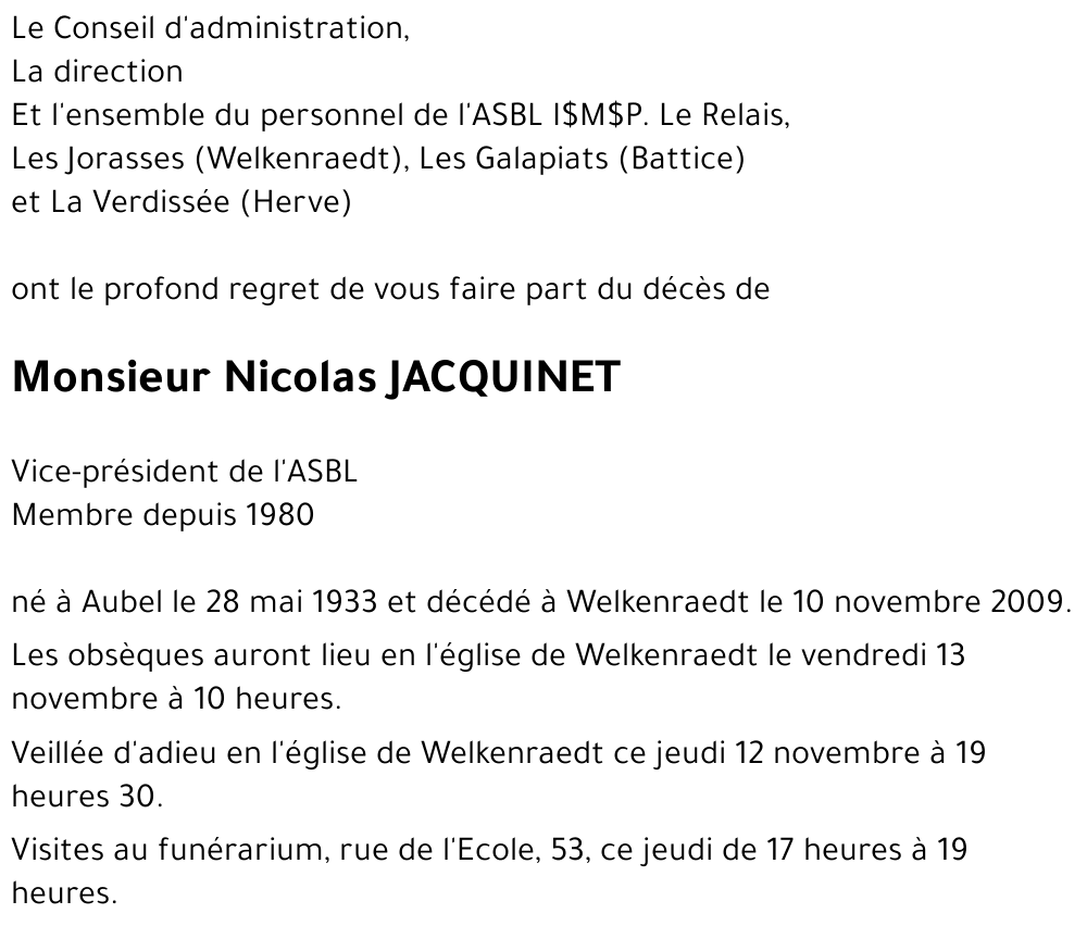 Nicolas JACQUINET