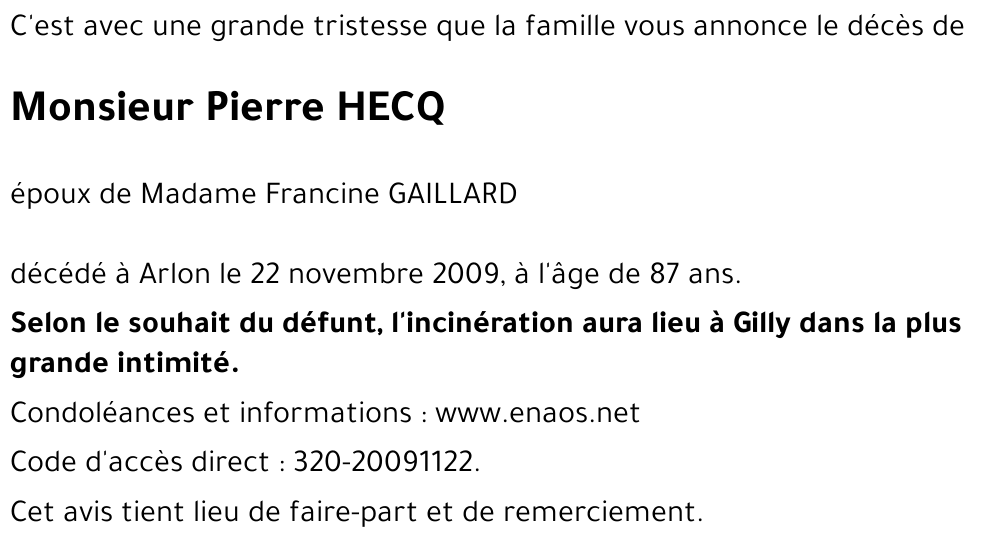 Pierre HECQ