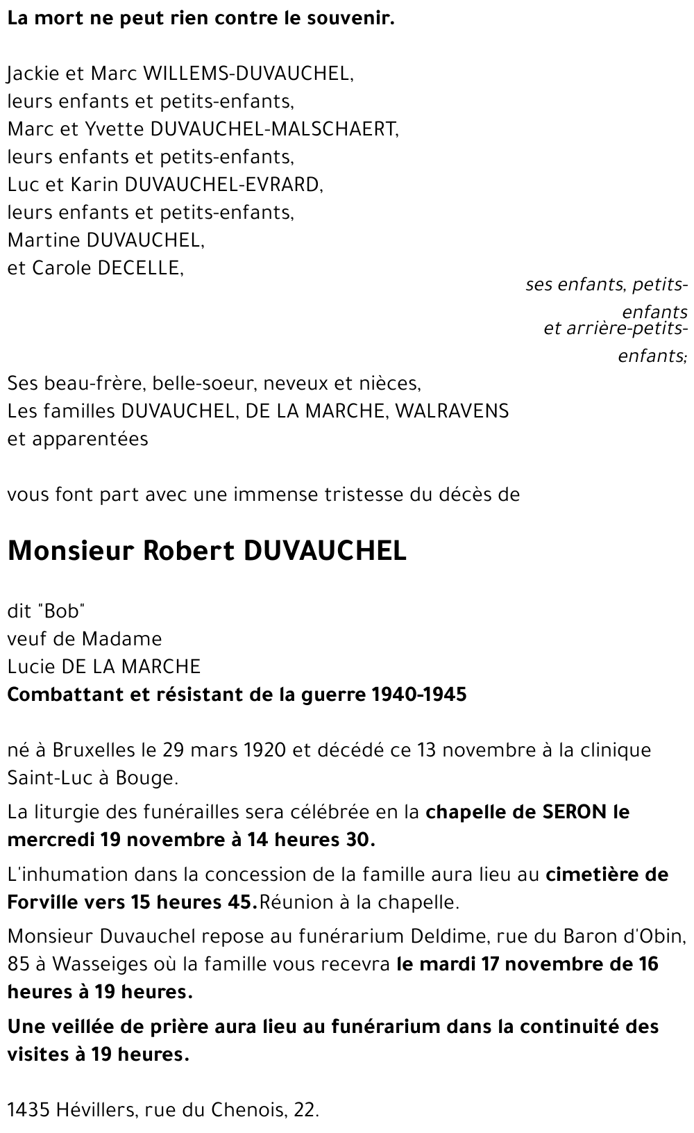 Robert DUVAUCHEL