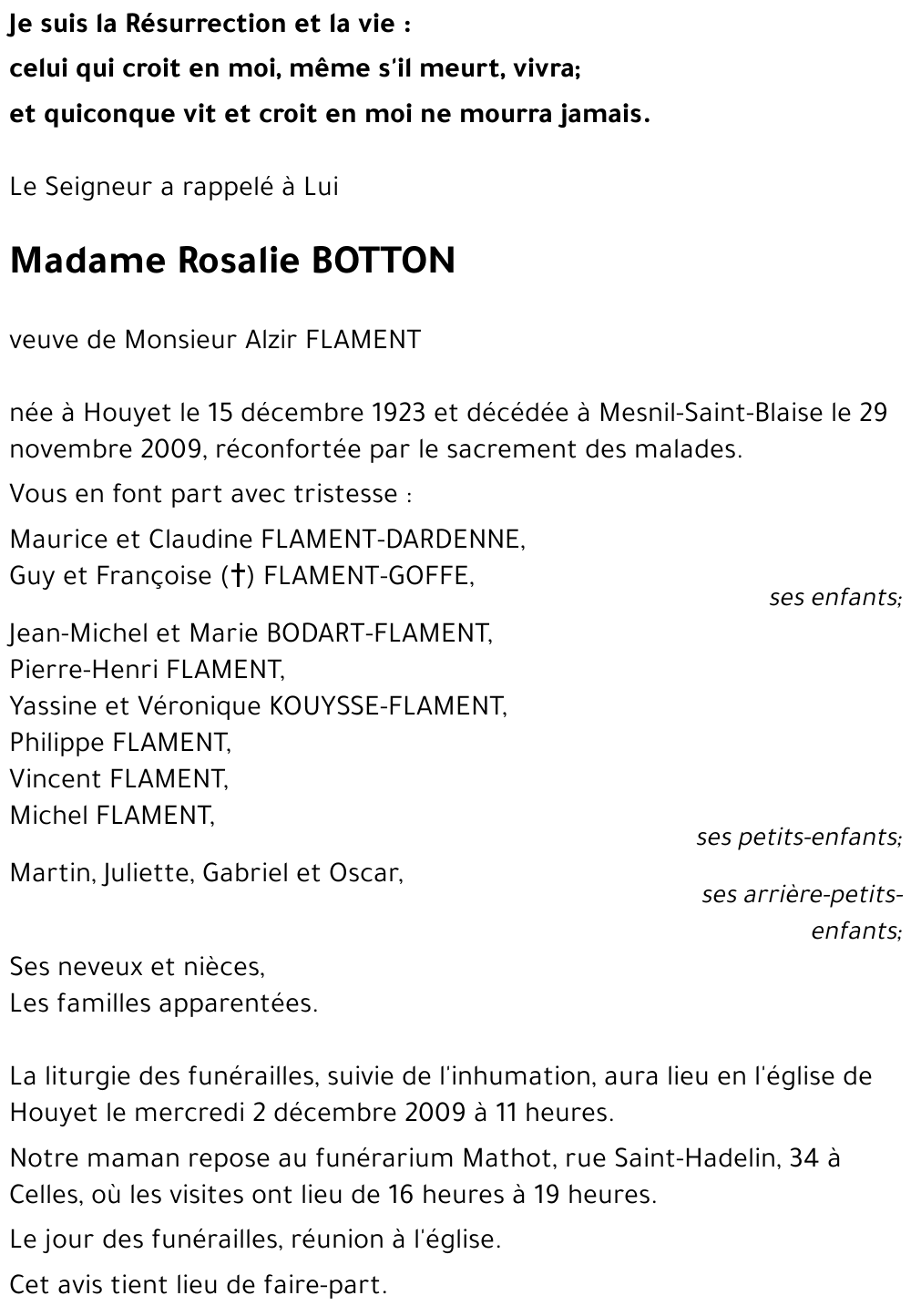 Rosalie BOTTON
