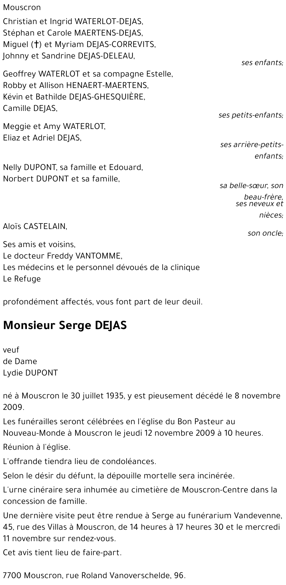 Serge DEJAS