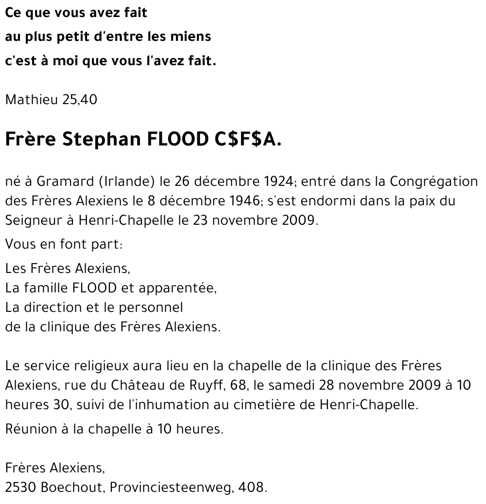 Stephan FLOOD C.F.A.