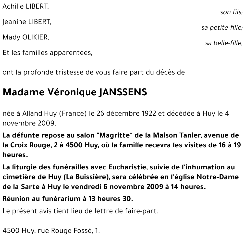 Véronique JANSSENS