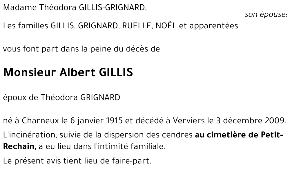 Albert GILLIS