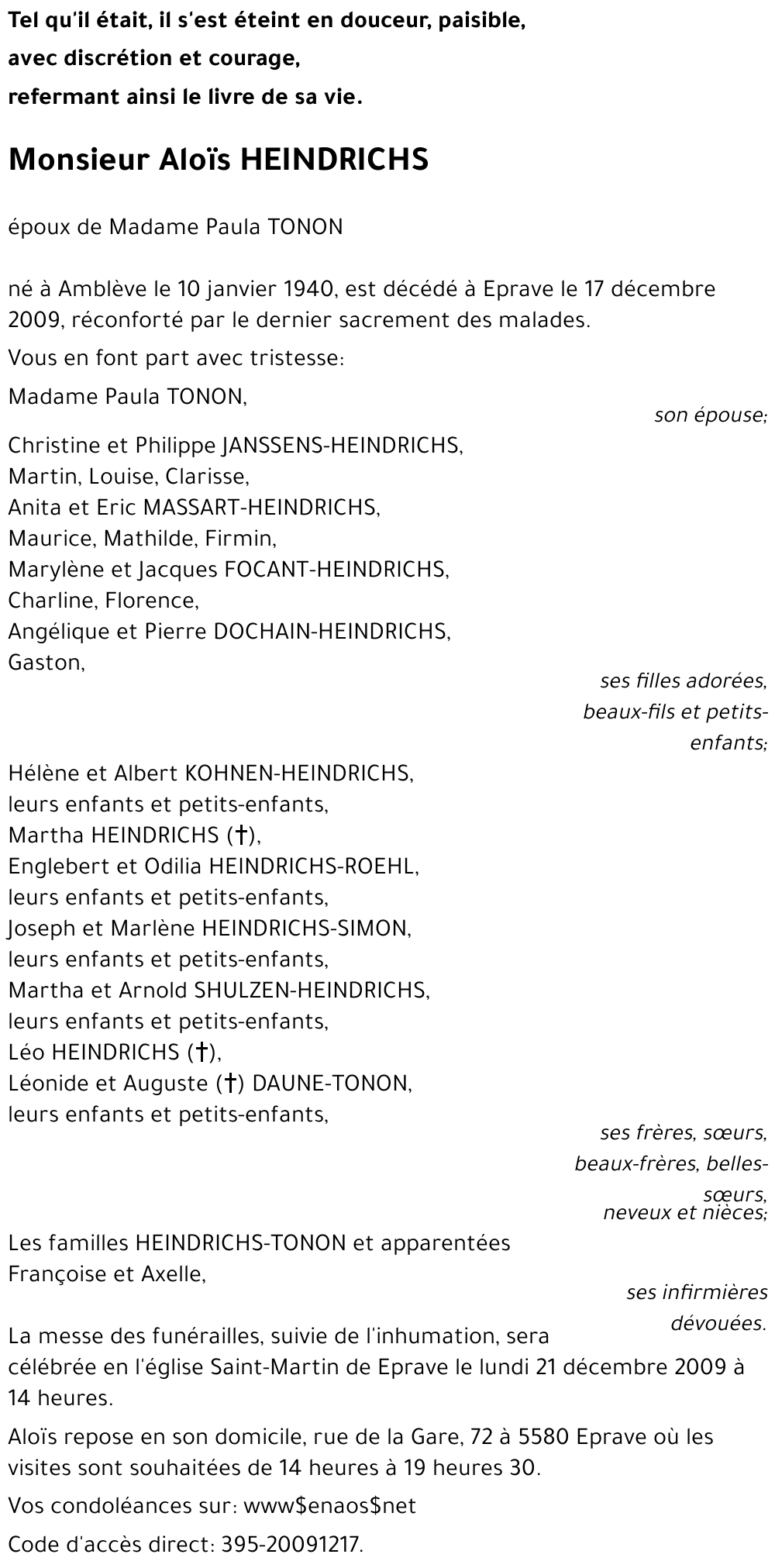 Aloïs HEINDRICHS