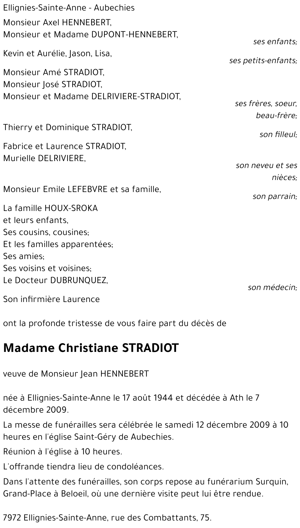 Christiane STRADIOT