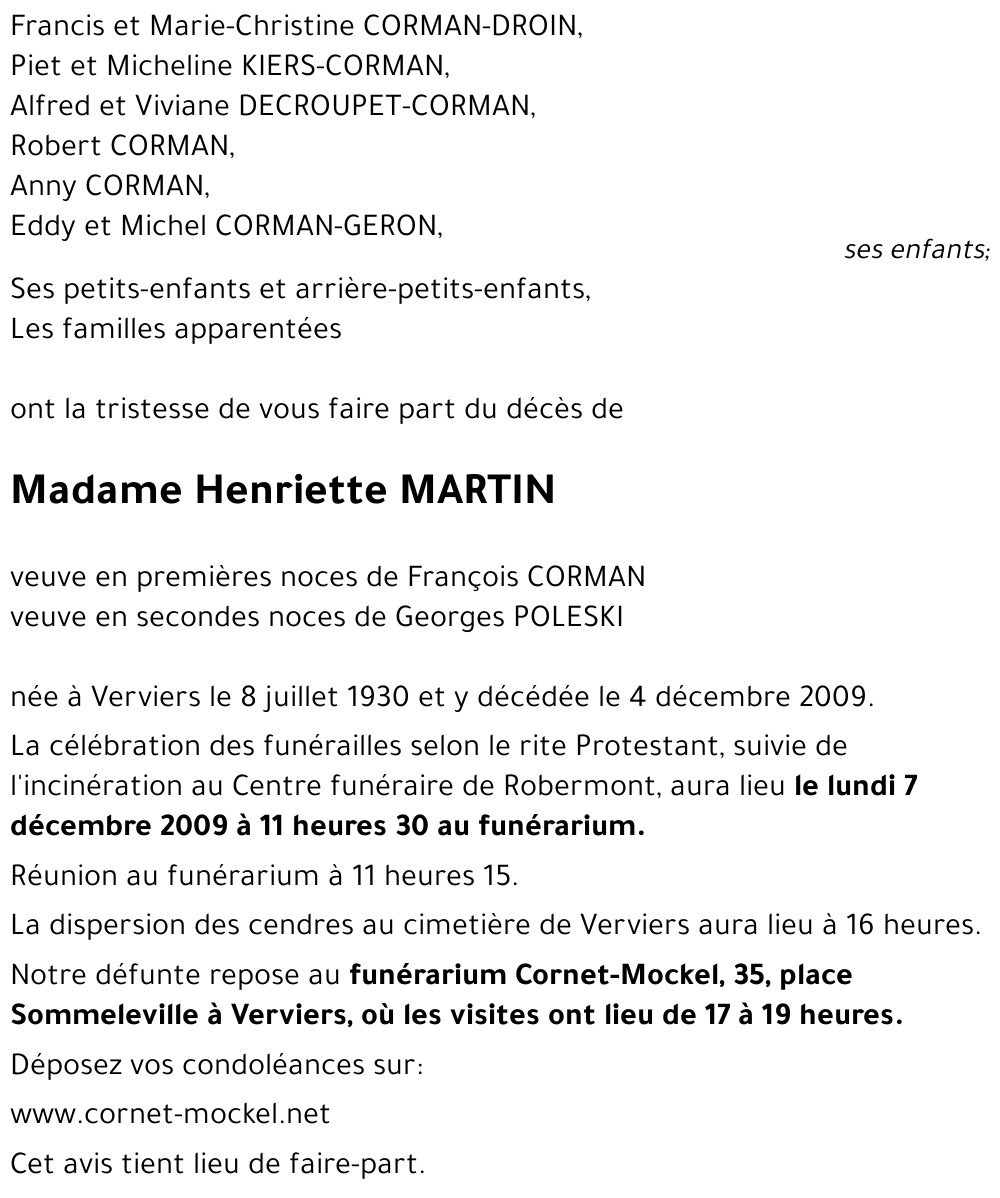 Henriette MARTIN