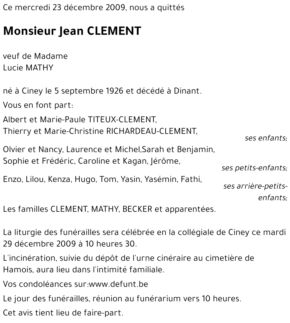 Jean CLEMENT